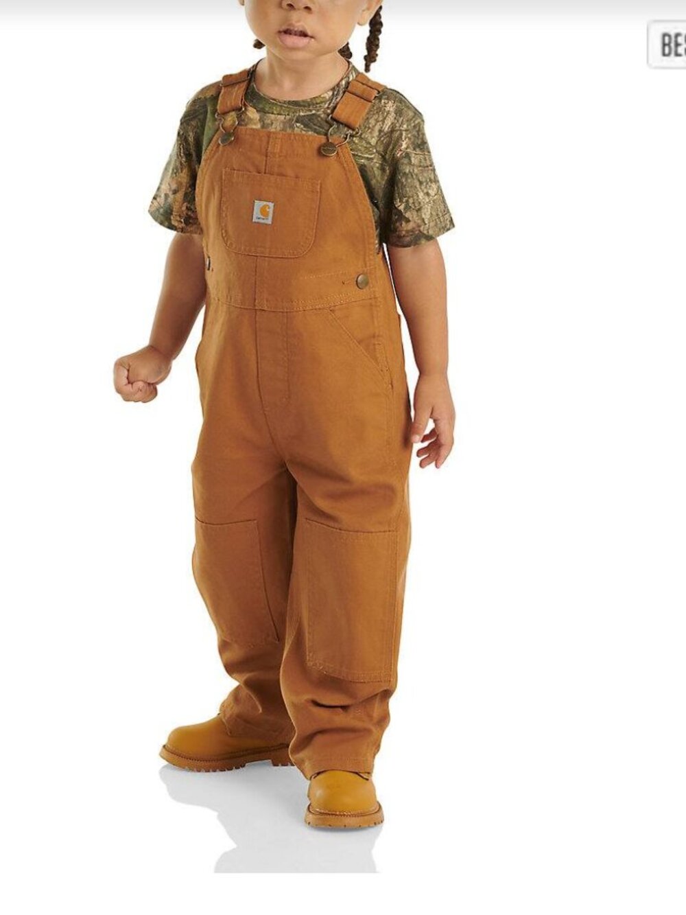 Carhartt Kids' Canvas Bib Overall (Baby/Toddler) NWT color: Carhartt Brown